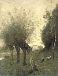 Paisagem com salgueiros