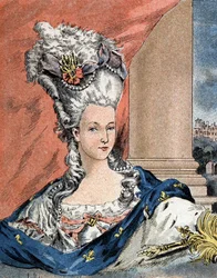 Retrato de Maria Antonieta por Lorraine Habsburg, Rainha de França (1755-1793).