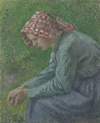 Uma mulher camponesa sentada, 1885