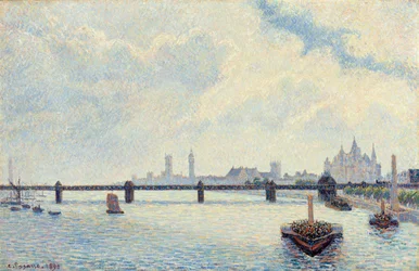 Charing Cross Bridge, Londres, 1890