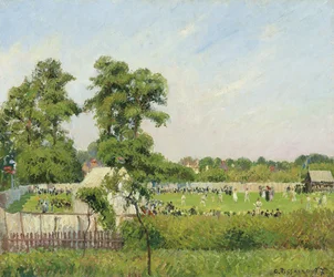 Partida de críquete no Bedford Park, Londres, 1897
