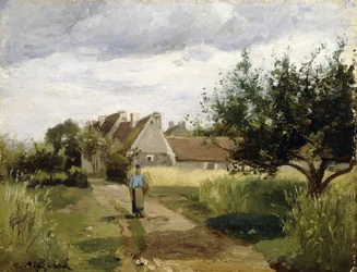 Entrada de uma aldeia, c.1863
