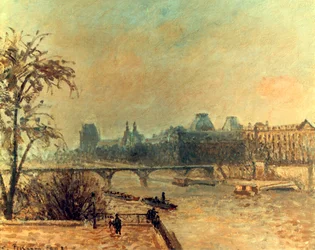 O Sena e o Louvre, Paris, 1903