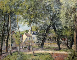 Paisagem em Osny perto da calha bebendo, 1883