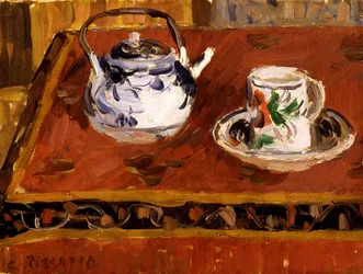 Ainda vida, xícara e bule, 1899.