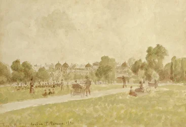 Regents Park, Londres, 1890 (wc e lápis sobre papel)