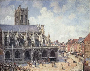 A Igreja de Saint Jacques em Dieppe, no sol da manhã; A igreja de Saint-Jacques em Dieppe Morning, Sun, 1901