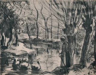 A menina do ganso, c.1870s, 1946