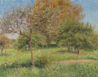 A Grande Nogueira, Manhã, Eragny; Le Grand Noyer, Manhã, Eragny, 1901