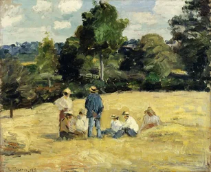 The Harvesters Rest, Montfoucault; Le Repos des Moissoneurs, Monfoucault, 1875