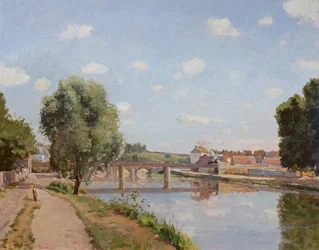 A ponte ferroviária, Pontoise, 1873