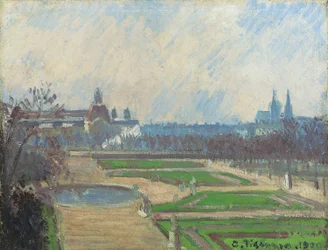 As Tulherias e o Louvre, 1900