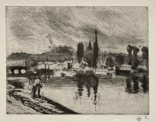 Vista de Rouen, 1884.