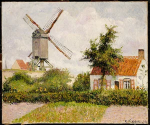 Moinho de vento em Knokke, Bélgica, 1894