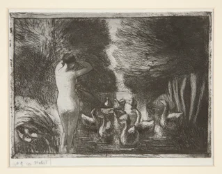 Baigneuse aux oies (Banho com gansos)
