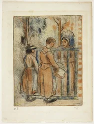 Beggar Women, c.1894 (gravura a cores, ponta seca e água-tinta sobre papel marfim)