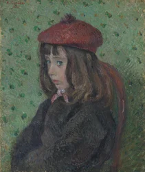 Felix Pissarro com boina vermelha