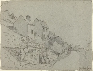 Casas por uma estrada