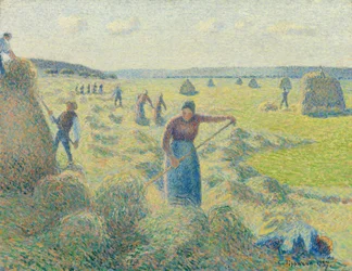 Colheita de feno, Éragny