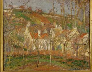 Les Toits Rouges, Canto da Aldeia, Efeito inverno (óleo sobre tela)