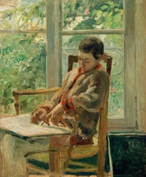 Lucien Pissarro em seu quarto
