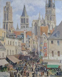 Rue de lÉpicerie, Efeito Rouen da luz solar, 1898.