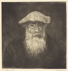 Auto-retrato Camille Pissarro, sozinho, c. 1890.
