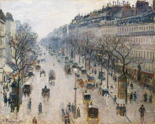 O Boulevard Montmartre em uma manhã de inverno, 1897.