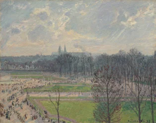 O Jardim das Tulherias em uma tarde de inverno, 1899.