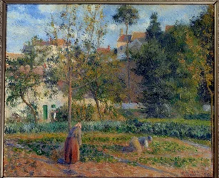 Horta na Ermitage, Pontoise, 1879, dimensões 0,55 x 0,65 m, Paris, Museu d