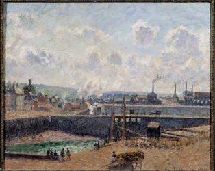 Vista de Dieppe, Duquesne Basin Painting by Camille Pissarro (1830-1903) 1902 Sol. 0,54x0,65 m Paris, Musee d