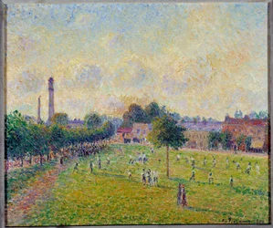 Vista do verde de Kew em Londres 1892 Pintura de Camille Pissarro (1830-1903) 1892 Sol. 0,46x0,55 m Lyon, Musee des Beaux Arts