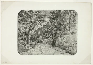Pista arborizada em Pontoise