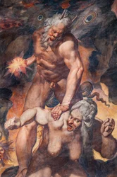 Juízo Final, detalhe (fresco)
