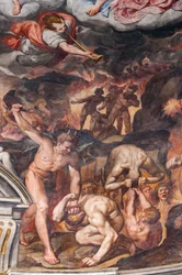Juízo Final, detalhe (fresco)