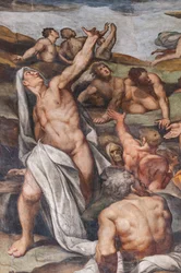 Juízo Final, detalhe (fresco)
