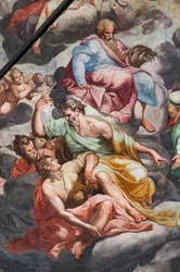 Juízo Final, detalhe (fresco)