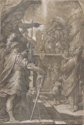 Martírio de uma Santa Inês feminina, 1605-9.
