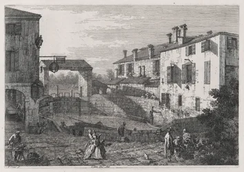 Le Porte Del Dolo (The Locks of Dolo), da série Vedute (Views)