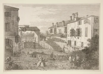 Le Porte del Dolo (As fechaduras de Dolo), da série Vedute (Vistas)