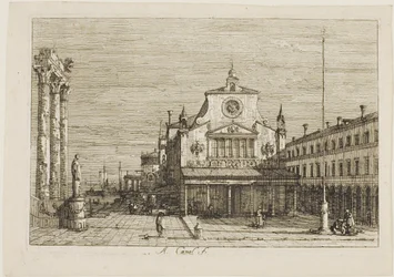 Vista imaginária de S. Giacomo di Rialto, de Vedute