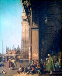 Praça San Marco e a Colunata, 1756