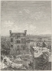 A Casa com o Peristilo [direita], 1741.