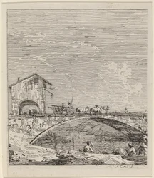 A carroça passando por uma ponte, c. 17351746.