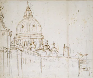 Veneza: The Dogana di Mare e S. Maria della Salute, meados do século XVIII