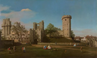 Castelo de Warwick, Frente Leste do Pátio Externo, 1752.
