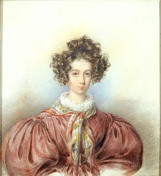 Retrato de George Sand, 1830.