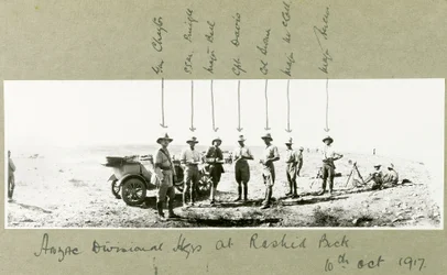 Sede Divisional da ANZAC em Rashid Beck, outubro de 1917