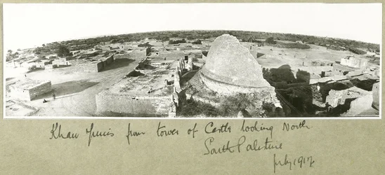 Khan Yunis da torre do castelo, Palestina do Sul, julho de 1917