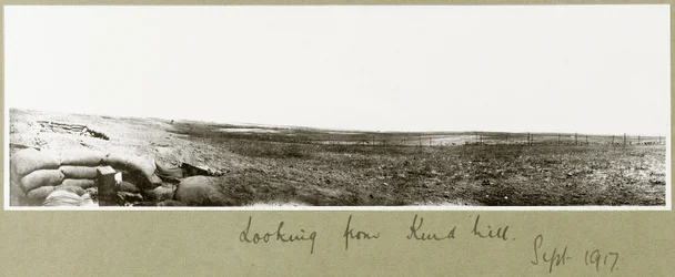 Olhando de Kurd Hill, setembro de 1917